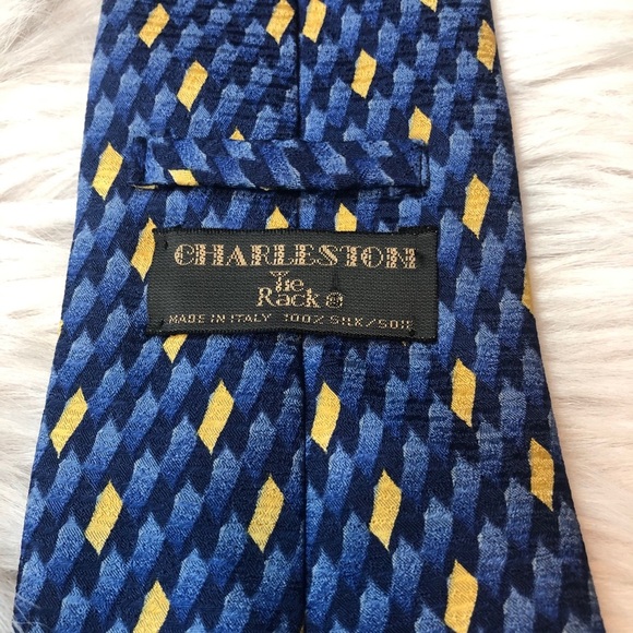 Charleston Tie Rack Tie 100% Silk - Picture 4 of 4